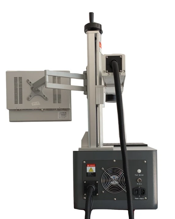 Desktop Compact 20W Fiber Laser Marking Machine For Steel /Aluminum